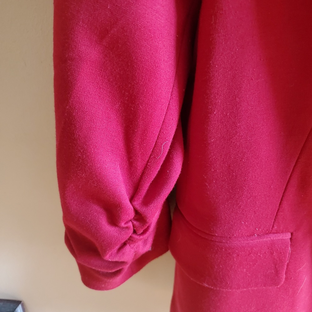 Jules & Leopold deep red Blazer sz M - Picture 3 of 5
